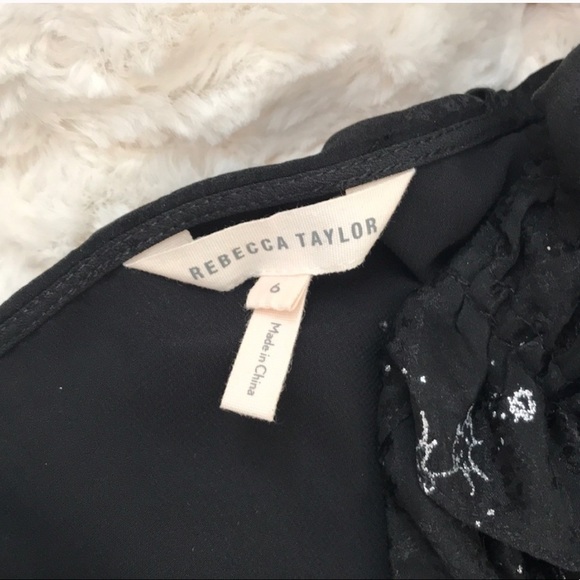 Rebecca Taylor silk one shoulder blouse - Picture 4 of 6